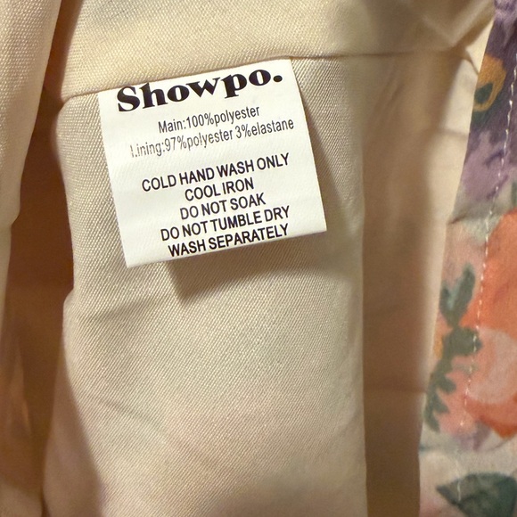 Showpo Floral Cutout Long Sleeve Mini Dress Size 10 - Picture 7 of 7